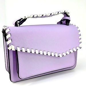 NWOT Botkier Lennox Cobble Hill Crossbody - Lilac & White